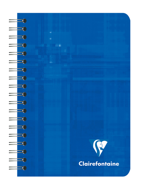 Notitieboek Clairfontaine Spiraal 95X140MM Lijn Assorti