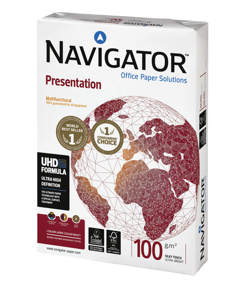 Kopieerpapier Navigator Presentation A3 100GR Wit 500Vel | - bruna.nl