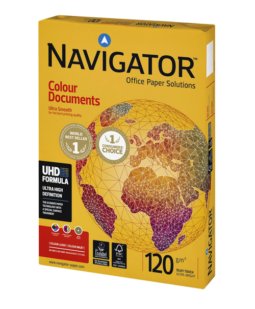 Kopieerpapier Navigator Colour Documents A3 120GR Wit 500Vel
