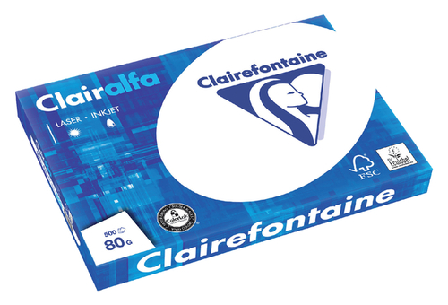 Clairefontaine Clairalfa A3 Wit 500Vel Kantoorartikel - bruna.nl