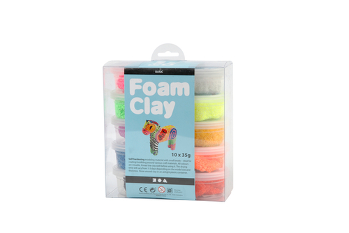 Klei Foam Clay Basis 35GR Assorti | Kantoorartikel -