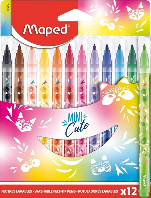 Viltstift Maped Mini Cute Set Á 12 Kleuren