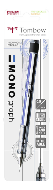 Tombow Mono graph vulpotlood 0.5 mm clear purple