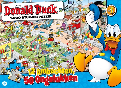 galblaas Passend Zelfrespect Donald Duck Puzzel - 12 Ambachten, 50 Ongelukken (1000 Stukjes) | Puzzel |  3784694620054 | Bruna