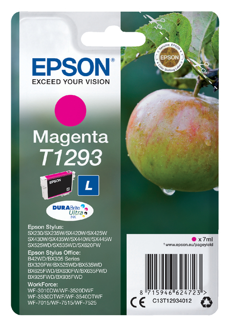 Inktcartridge Epson T1293 Rood