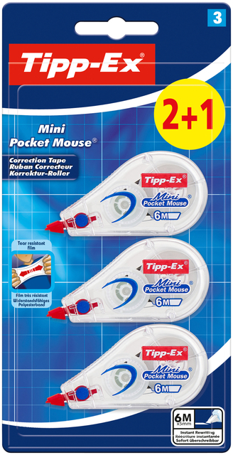 12 Stuks Correctieroller, 5 mm x 12 m Correctietape met Beschermkap, Correctie Tapes voor Scholieren Leraren Kantoor Thuis (6 Kleuren