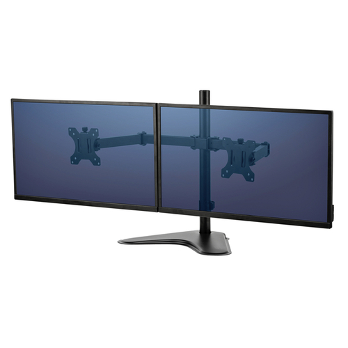 Monitorarm Fellowes Seasa dubbel verticaal vrijstaand zwart