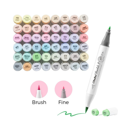 Ohuhu Honolulu B alcohol markers set