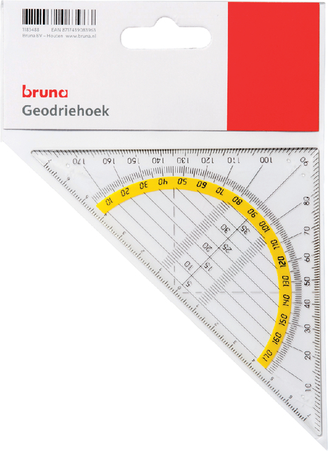 Geodriehoek Bruna | Kantoorartikel bruna.nl
