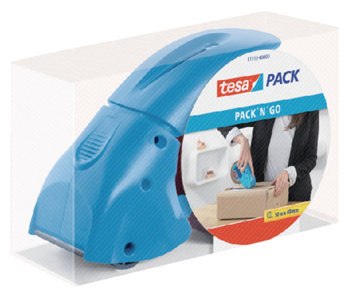Verpakkingstape Dispenser Tesapack® 'n Go Blauw