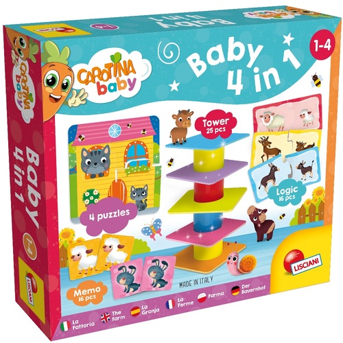 Carotina Baby Baby 4 In 1 Memo, Puzzels