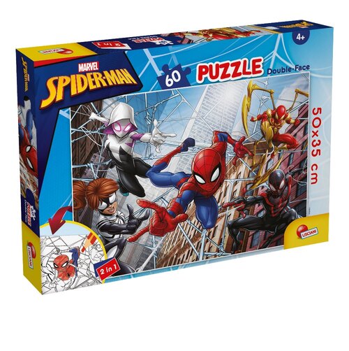 Marvel Spiderman Puzzel - Kleurplaat 60 Stukjes