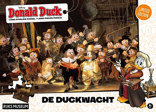 Alexander Graham Bell grijs Lezen Donald Duck - De Duckwacht (1000 Stukjes), Donald Duck Puzzel de Duckwacht  | Spel | 8710841397062 | Bruna