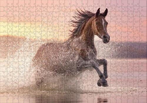 Rebo legpuzzel 500 stukjes - Horse in the water
