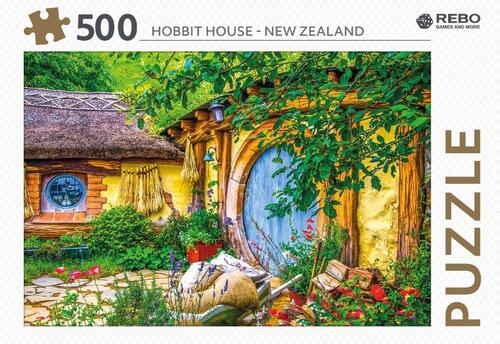 Rebo legpuzzel 500 stukjes - Hobbit house - New Zealand