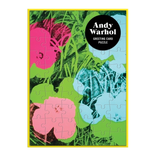Galison Andy Warhol Flowers Greeting Card Puzzle -   (ISBN: 9780735367180)