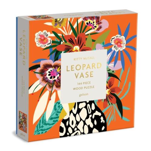 Kitty McCall Leopard Vase 144 Piece Wood Puzzle -  Galison (ISBN: 9780735370258)