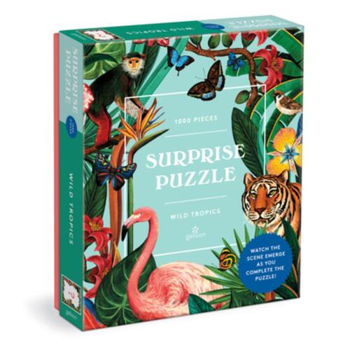 Wild Tropics 1000 Piece Surprise Puzzle -  Galison Mudpuppy (ISBN: 9780735373280)