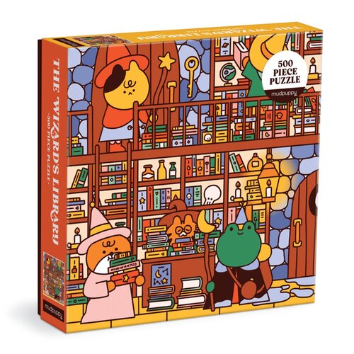 Mudpuppy The Wizard's Library 500 Piece Family Puzzle -   (ISBN: 9780735375260)