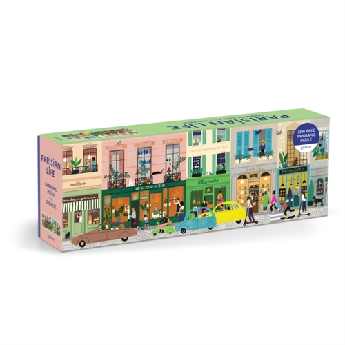 Parisian Life 1000 Piece Panoramic Puzzle -  Galison (ISBN: 9780735376557)