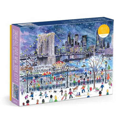 Galison Michael Storrings Snowfall Over New York City 1000 Piece Puzzle -   (ISBN: 9780735386112)