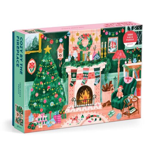Galison Cozy By The Fireplace 1000 Piece Puzzle -   (ISBN: 9780735386303)