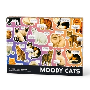 Moody Cats 1000 Piece Puzzle -  Brass Brass Monkey (ISBN: 9780735387010)