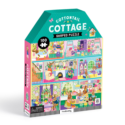 Mudpuppy Cottontail Cottage 100 Piece House-Shaped Puzzle -   (ISBN: 9780735387584)