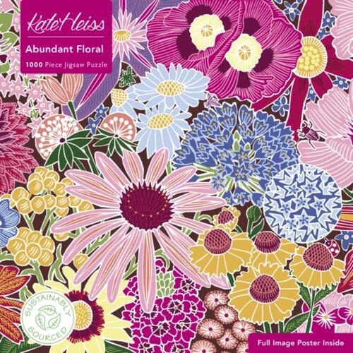 Adult Sustainable Jigsaw Puzzle Kate Heiss: Abundant Floral -   (ISBN: 9781804172155)