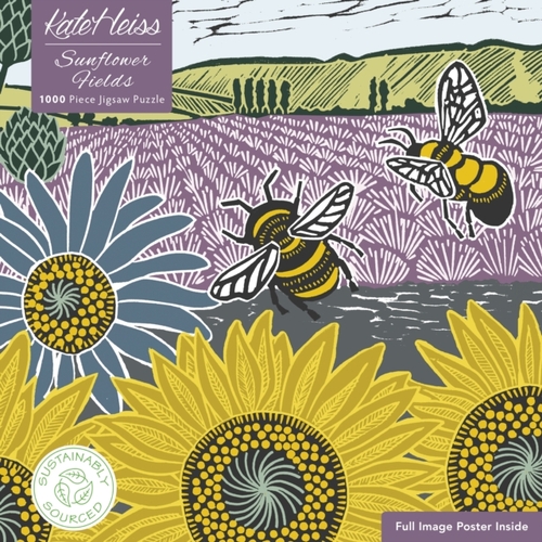 Flame Tree Publishing Adult Sustainable Jigsaw Puzzle Kate Heiss: Sunflower Fields -   (ISBN: 9781804178997)