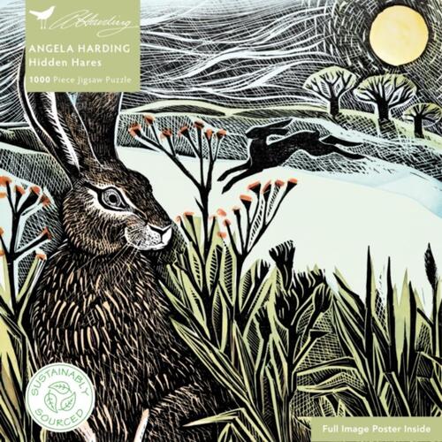 Adult Sustainable Jigsaw Puzzle Angela Harding: Hidden Hares -  Flame Tree Studio (ISBN: 9781804179192)
