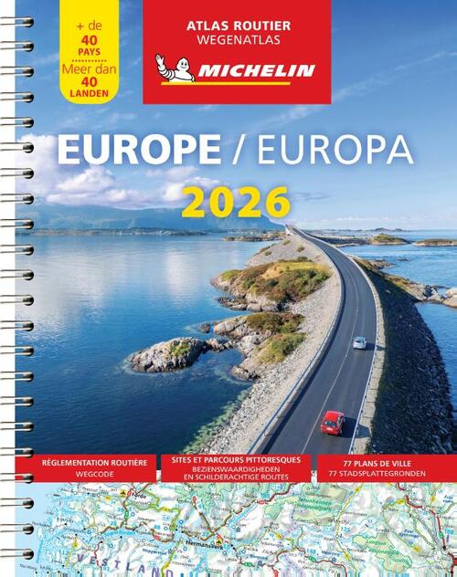 Michelin 9 Michelin Atlas Europa 2026 -   (ISBN: 9782067270190)