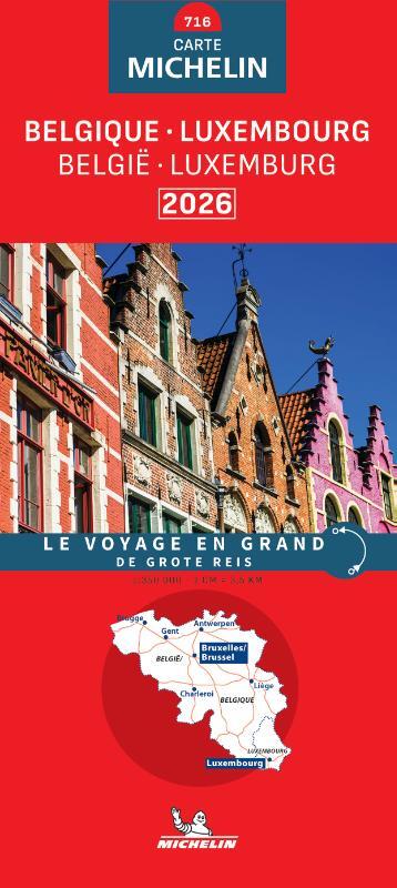 Michelin Wegenkaart 716 België / Luxemburg 2026 -   (ISBN: 9782067270251)