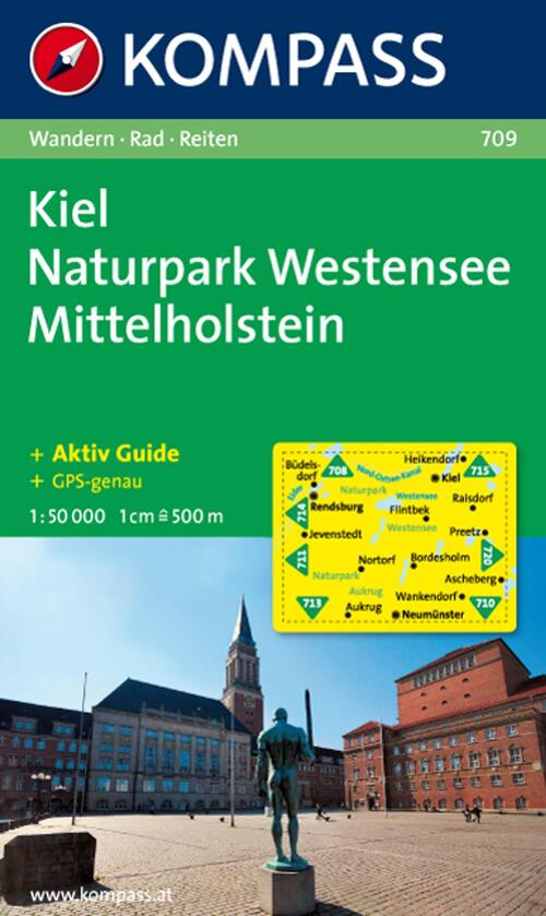Kompass WK709 Kiel, Naturpark Westensee Mittelholstein