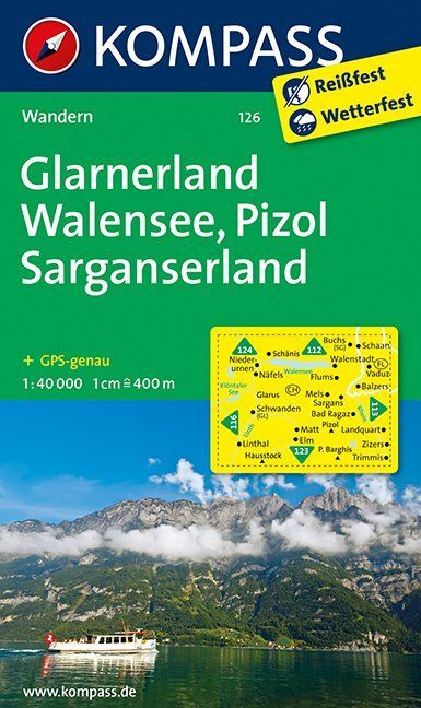Kompass WK126 Glarnerland, Walensee