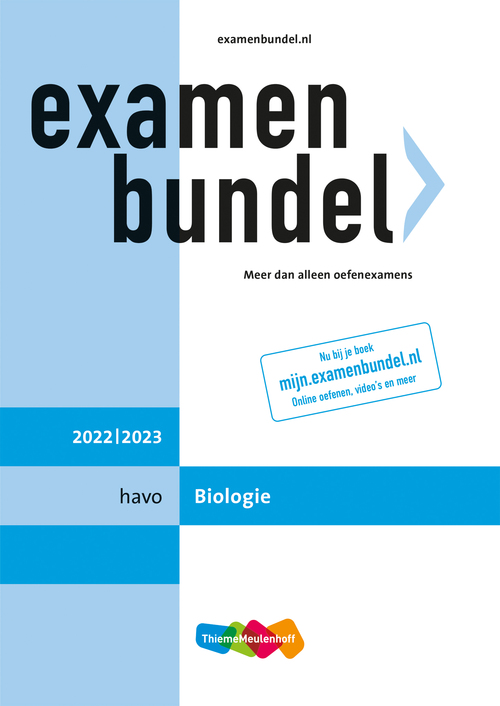 Examenbundel Havo Biologie 2022 2023 Thiememeulenhoff BV Boek