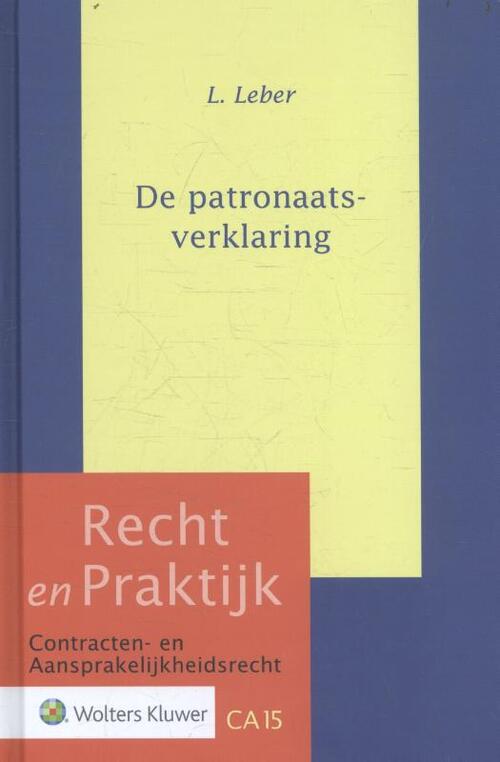 De patronaatsverklaring -  L. Leber (ISBN: 9789013143041)