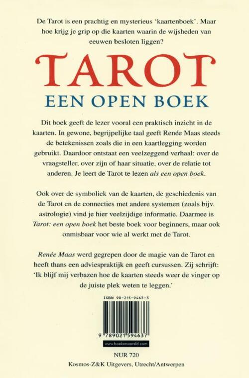 Tarot: een open boek, R. Maas | 9789021594637 Boek - bruna.nl