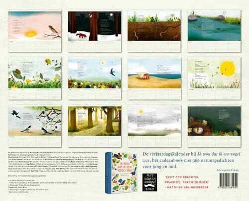 Verjaardagskalender Ik wou dat ik een vogel was, Diverse Auteurs | Boek