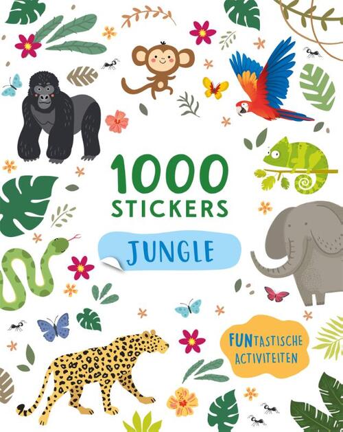 Jungle - 1000 stickers -  Claire Sipi (ISBN: 9789036650632)