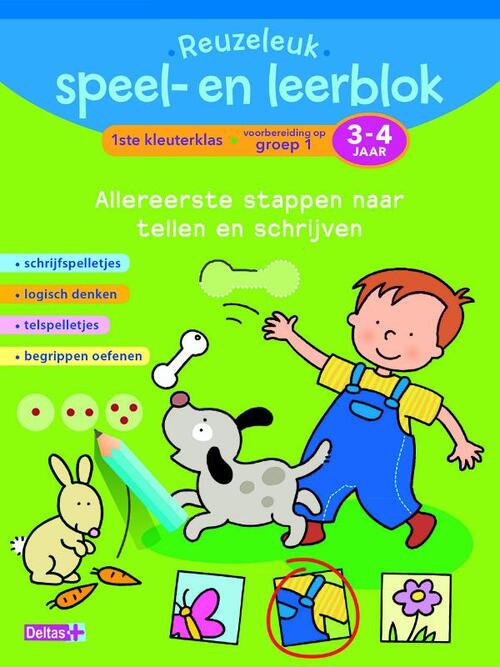 Reuzeleuk speel- en leerblok: tellen en schrijven (3-4 jaar) -  Annemie Bosmans (ISBN: 9789044742343)