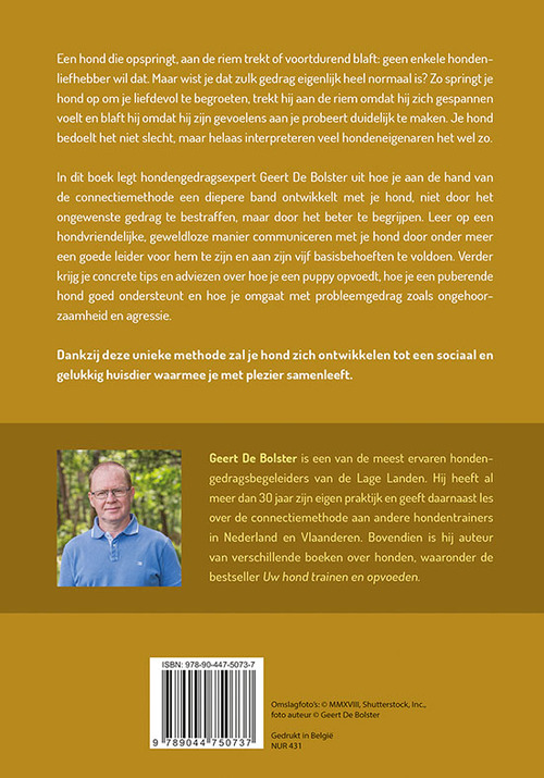 Je hond opvoeden met de connectiemethode, Geert de Bolster Boek 9789044750737 Bruna