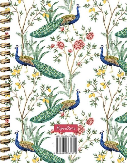 Peacock notebook (lijnen) spiraalboek / Peacock notebook (ligné)