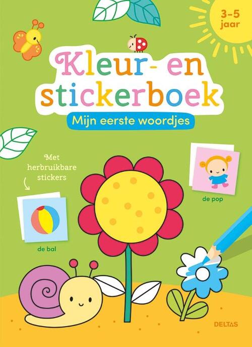 Mijn eerste woordjes kleur- en stickerboek -  Znu (ISBN: 9789044770438)