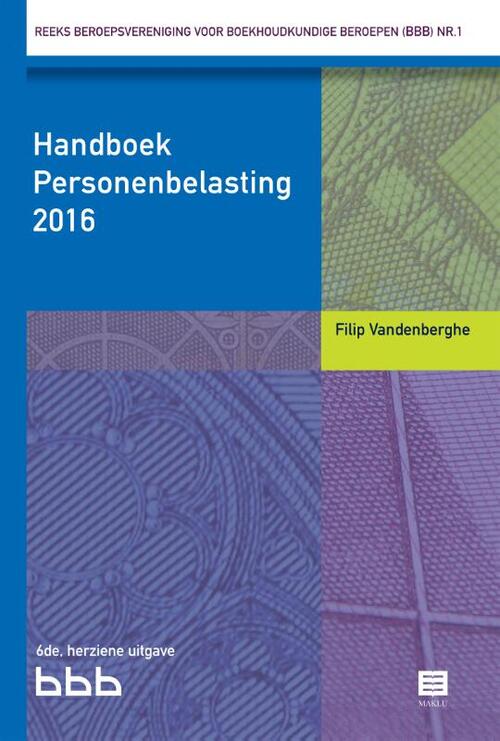 Handboek Personenbelasting 2017 -  Filip Vandenberghe (ISBN: 9789046608784)