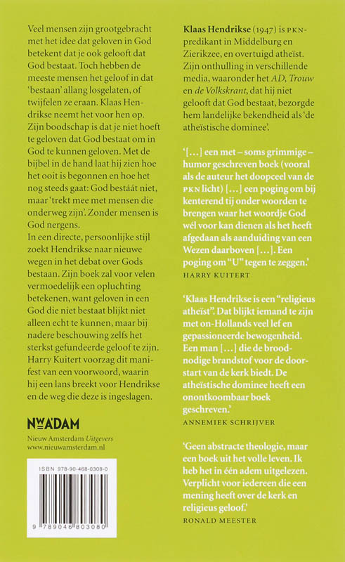 Geloven in een God die niet bestaat, Klaas Hendrikse | 9789046803080 | Boek  - bruna.nl