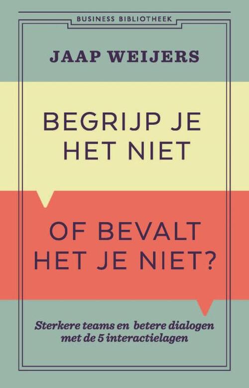 Begrijp je het niet of bevalt het je niet? -  Jaap Weijers (ISBN: 9789047017035)
