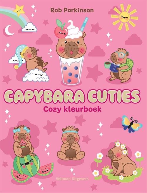 Capybara Cuties cozy kleurboek