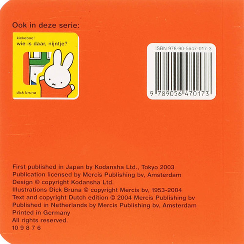 Kiekeboe! Wie zit daar, Nijntje?, Dick Bruna | 9789056470173 | Boek -  bruna.nl