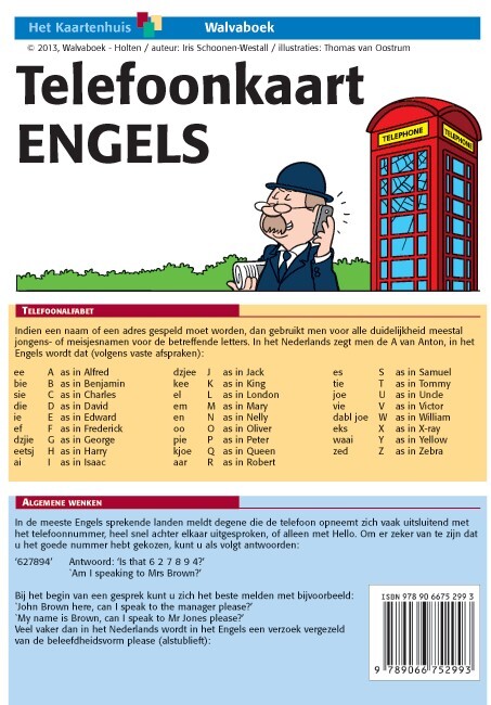 Telefoonkaart Engels -  I.E. Schoonen-Westall (ISBN: 9789066753747)